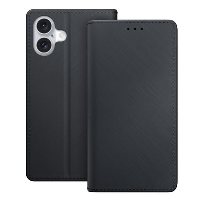 Coque pour Apple iPhone 16, 3MK, Portefeuille, Noire