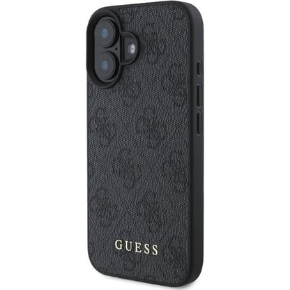Étui pour Apple iPhone 16, Guess, 4G Classic, Noir