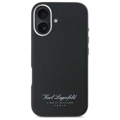 Étui pour Apple iPhone 16, Karl Lagerfeld, RSG, Noir