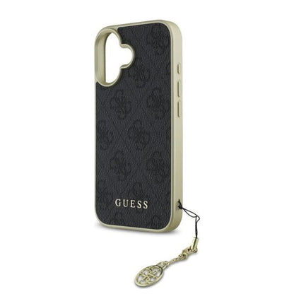 Étui pour Apple iPhone 16 Plus, Guess, 4G Charm, Noir