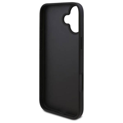 Étui pour Apple iPhone 16 Plus, Guess, logo Triangle 4G, Noir