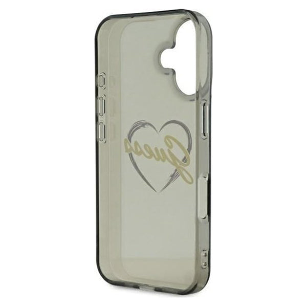 Étui pour Apple iPhone 16 Plus, Guess, IML Heart, Noir