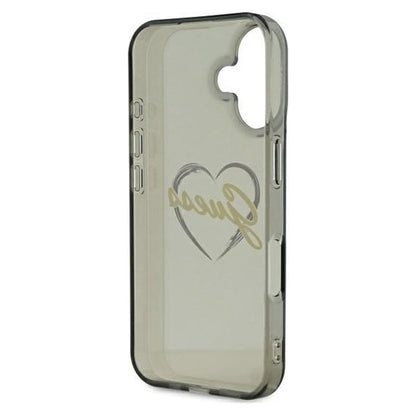 Étui pour Apple iPhone 16 Plus, Guess, IML Heart, Noir