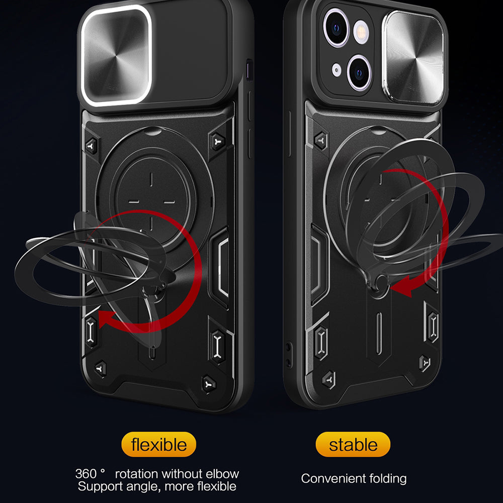 Coque pour Apple iPhone 16 Plus, Techsuit, CamGuard Pro, Noire