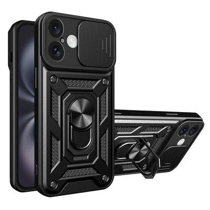 Coque pour Apple iPhone 16 Plus, Techsuit, CamShield, Noire