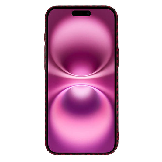 Coque pour Apple iPhone 16 Plus, Techsuit, Carbonite FiberShell, Rouge