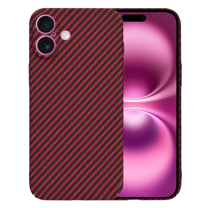 Case for Apple iPhone 16 Plus, Techsuit, Carbonite FiberShell, Red