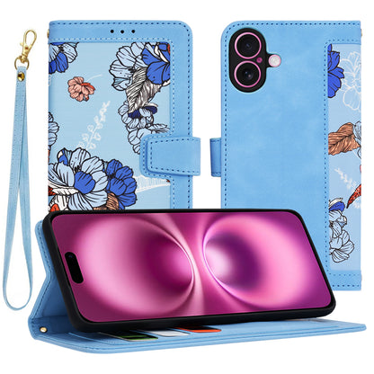 Coque pour Apple iPhone 16 Plus, Techsuit, FlipCraft, Bleu