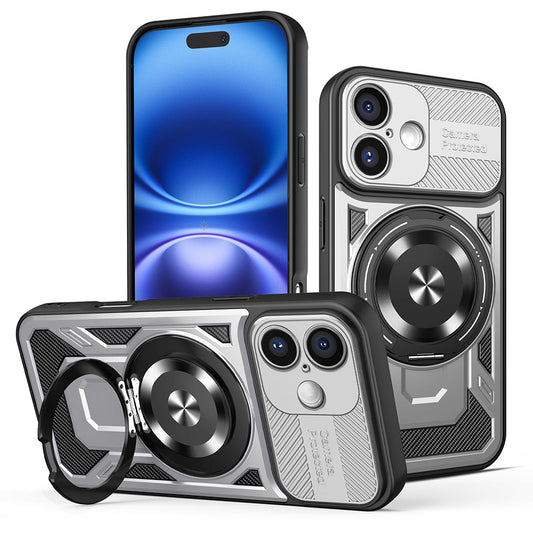 Coque pour Apple iPhone 16 Plus, Techsuit, RuggedCam, Gris