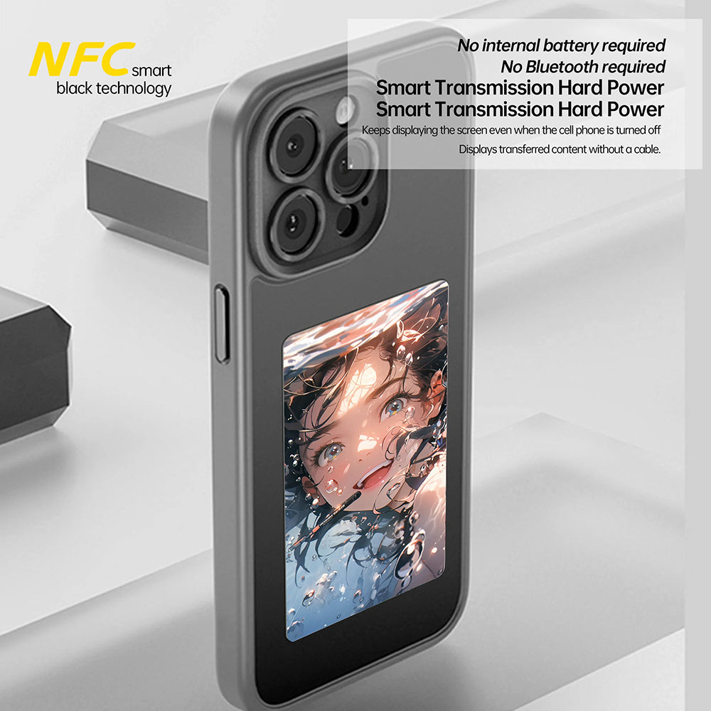 Coque pour Apple iPhone 16 Plus, Techsuit, SmartScreen NFC, Noire