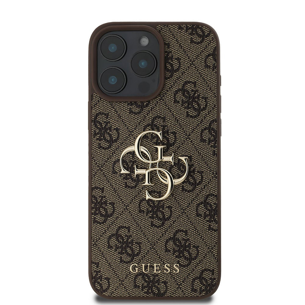 Étui pour Apple iPhone 16 Pro, Guess, 4G Big Logo, Marron