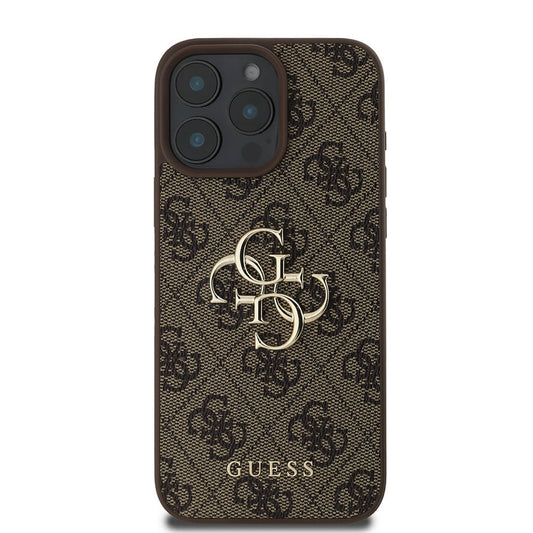 Étui pour Apple iPhone 16 Pro, Guess, 4G Big Logo, Marron