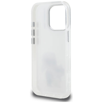 Case for Apple iPhone 16 Pro, Karl Lagerfeld, IML Aquarelle Logo Karl & Choupette, White