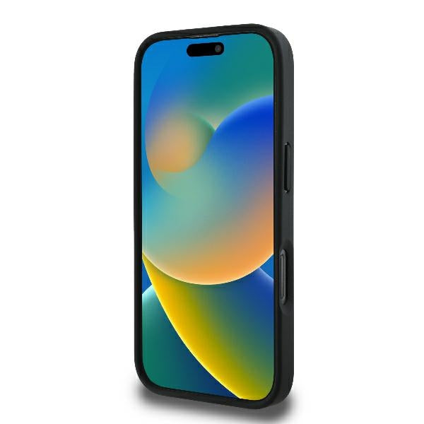 Étui pour Apple iPhone 16 Pro, Karl Lagerfeld, Monogramme Karl & Têtes de Choupette, Noir