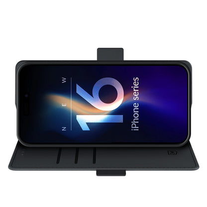 Coque pour Apple iPhone 16 Pro Max, 3MK, Portefeuille, Noire