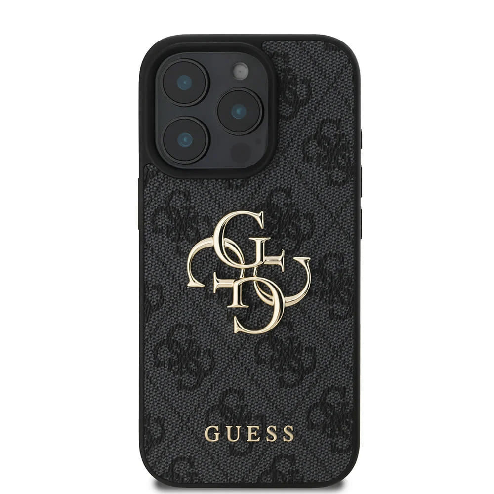 Étui pour Apple iPhone 16 Pro Max, Guess, 4G Big Logo, Noir