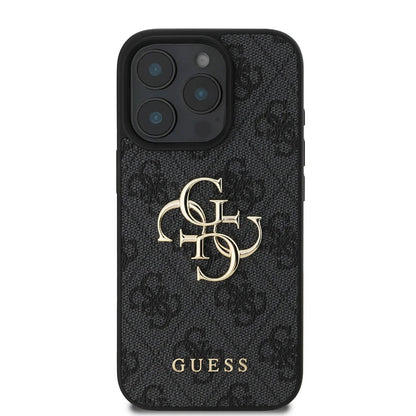 Étui pour Apple iPhone 16 Pro Max, Guess, 4G Big Logo, Noir