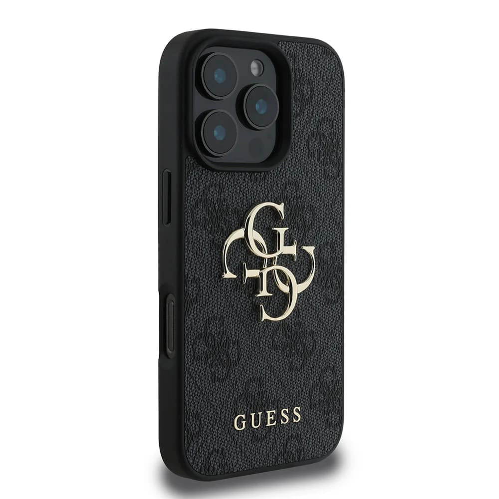 Étui pour Apple iPhone 16 Pro Max, Guess, 4G Big Logo, Noir