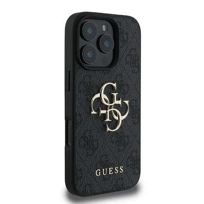 Étui pour Apple iPhone 16 Pro Max, Guess, 4G Big Logo, Noir