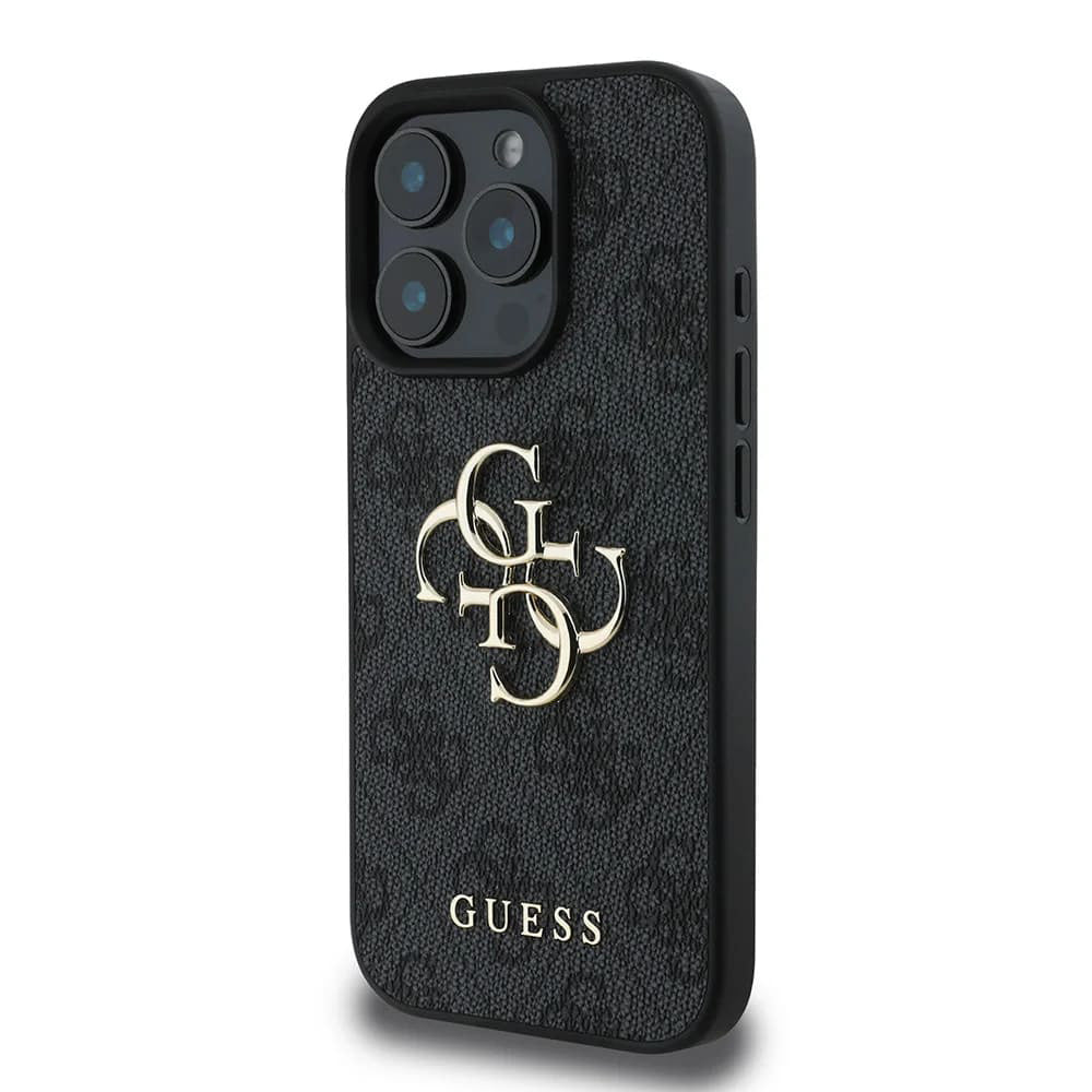 Étui pour Apple iPhone 16 Pro Max, Guess, 4G Big Logo, Noir