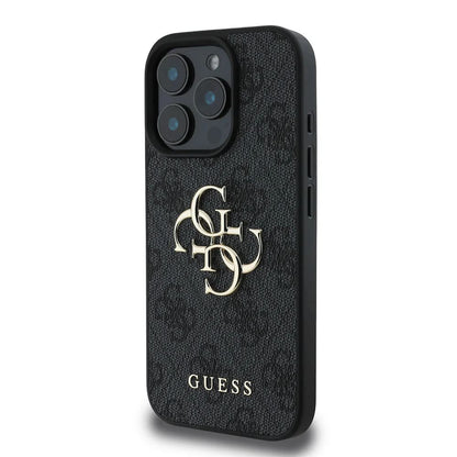 Étui pour Apple iPhone 16 Pro Max, Guess, 4G Big Logo, Noir