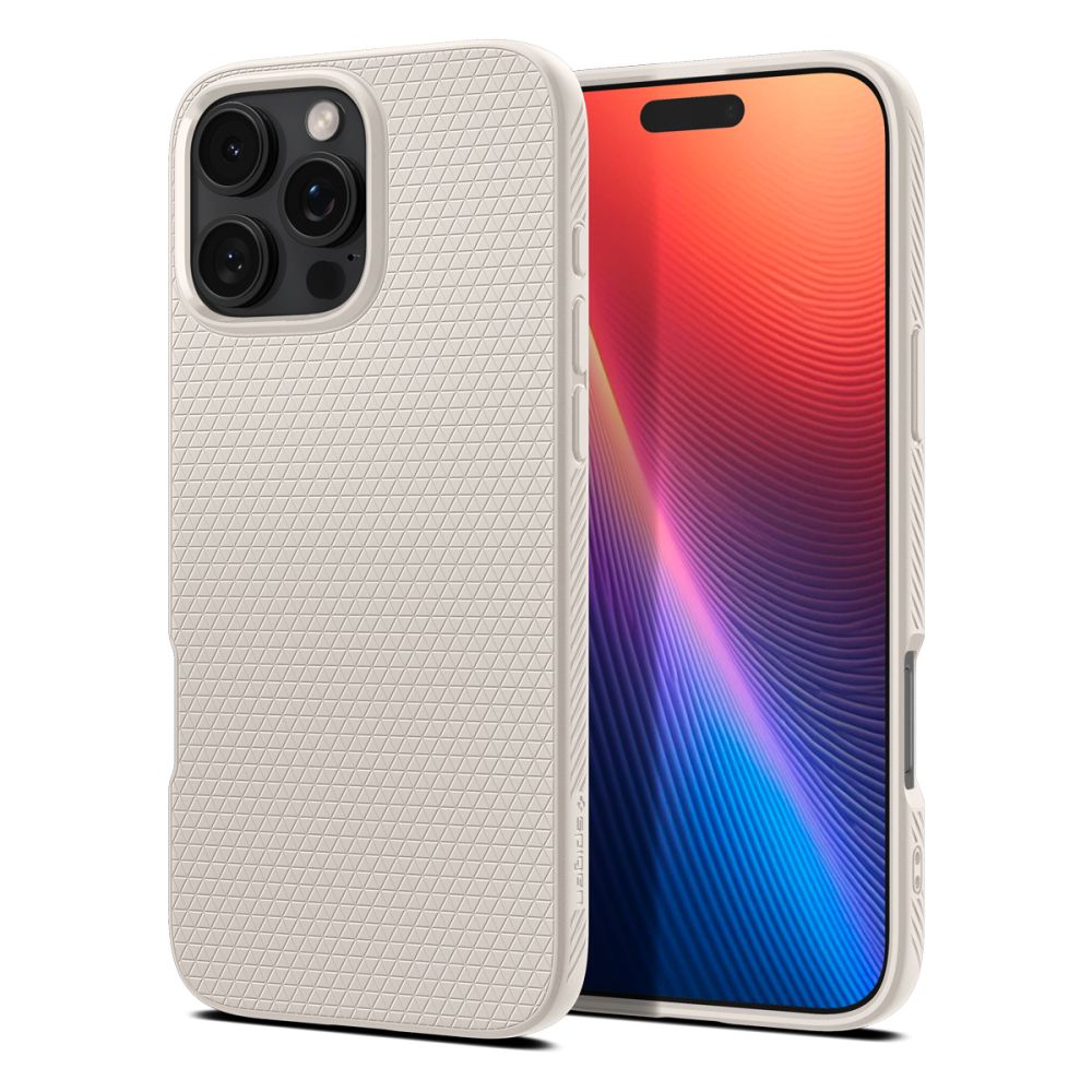 Étui pour Apple iPhone 16 Pro Max, Spigen, Liquid Air, Beige