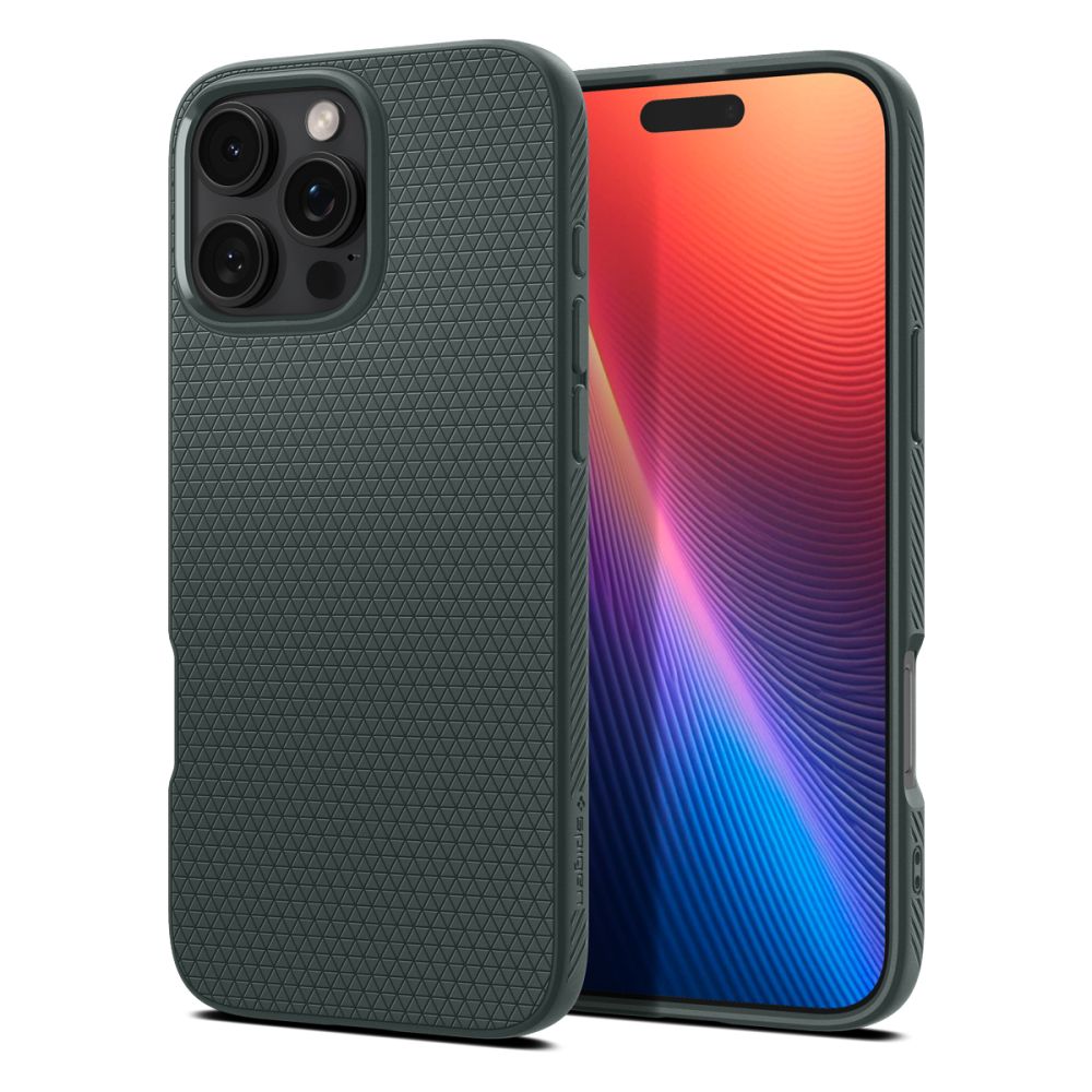 Étui pour Apple iPhone 16 Pro Max, Spigen, Liquid Air, Vert