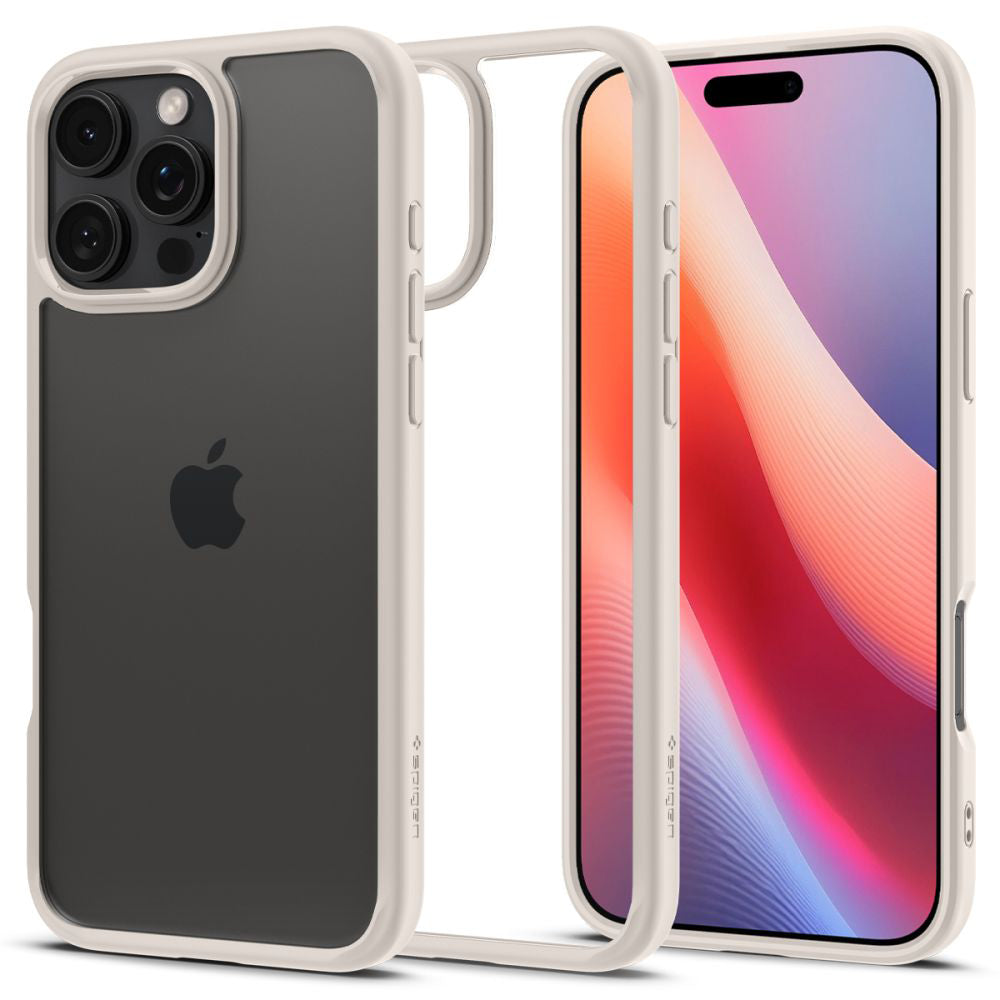 Étui pour Apple iPhone 16 Pro Max, Spigen, Ultra Hybrid, Beige ACS08385