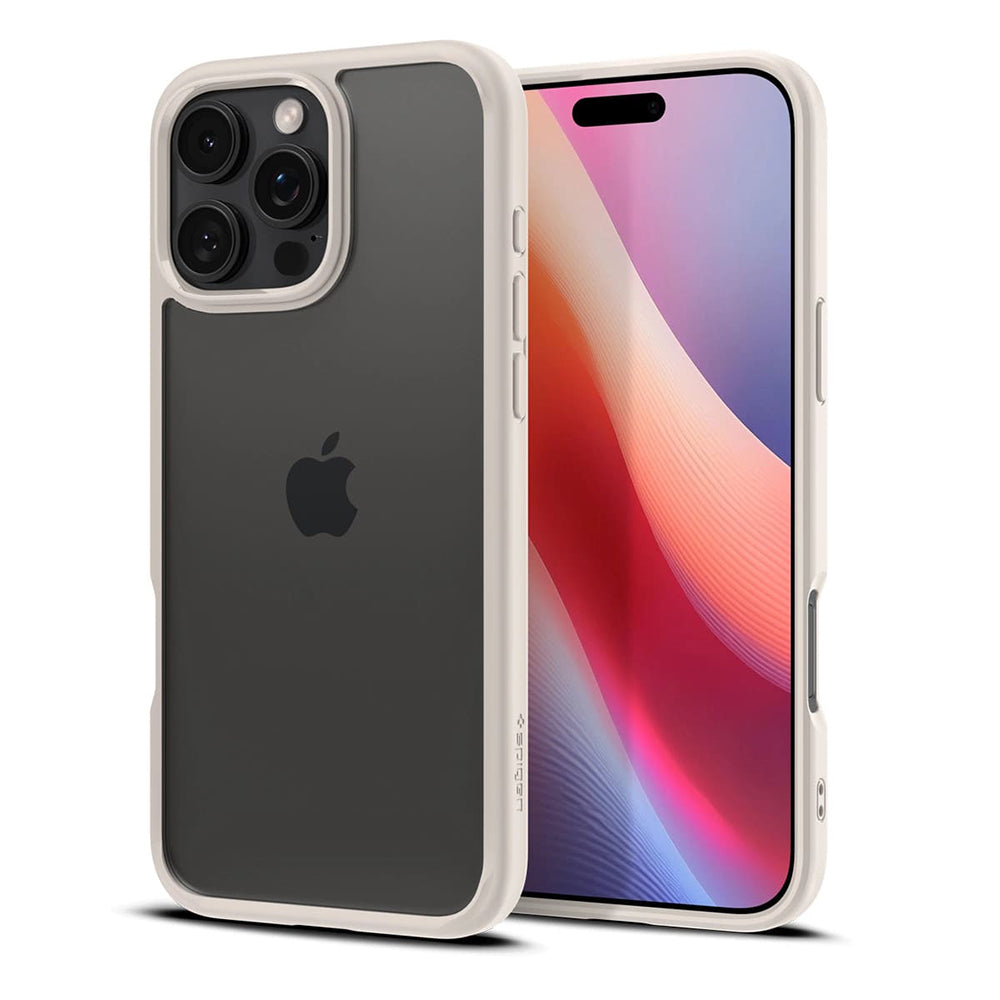 Étui pour Apple iPhone 16 Pro Max, Spigen, Ultra Hybrid, Beige ACS08385