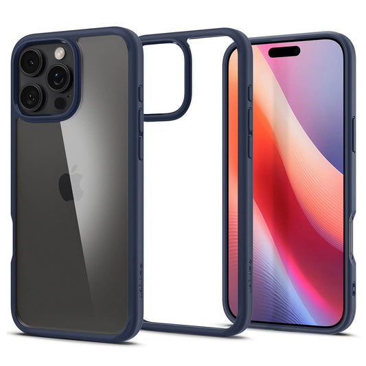 Étui pour Apple iPhone 16 Pro Max, Spigen, Ultra Hybrid, Bleu Marine