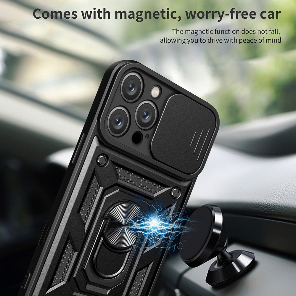 Coque pour Apple iPhone 16 Pro Max, Techsuit, CamShield, Noire