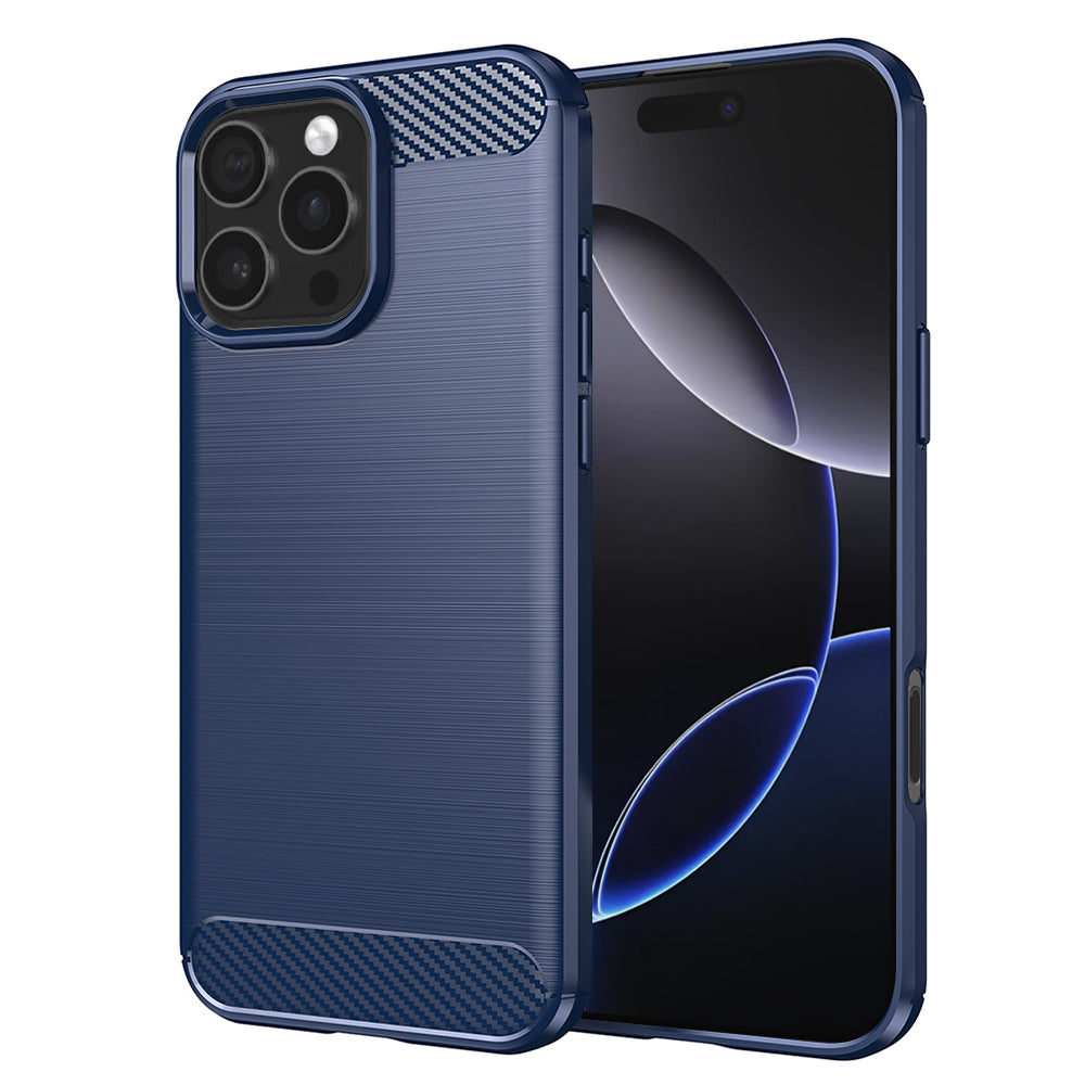 Coque pour Apple iPhone 16 Pro Max, Techsuit, Carbone, Bleue