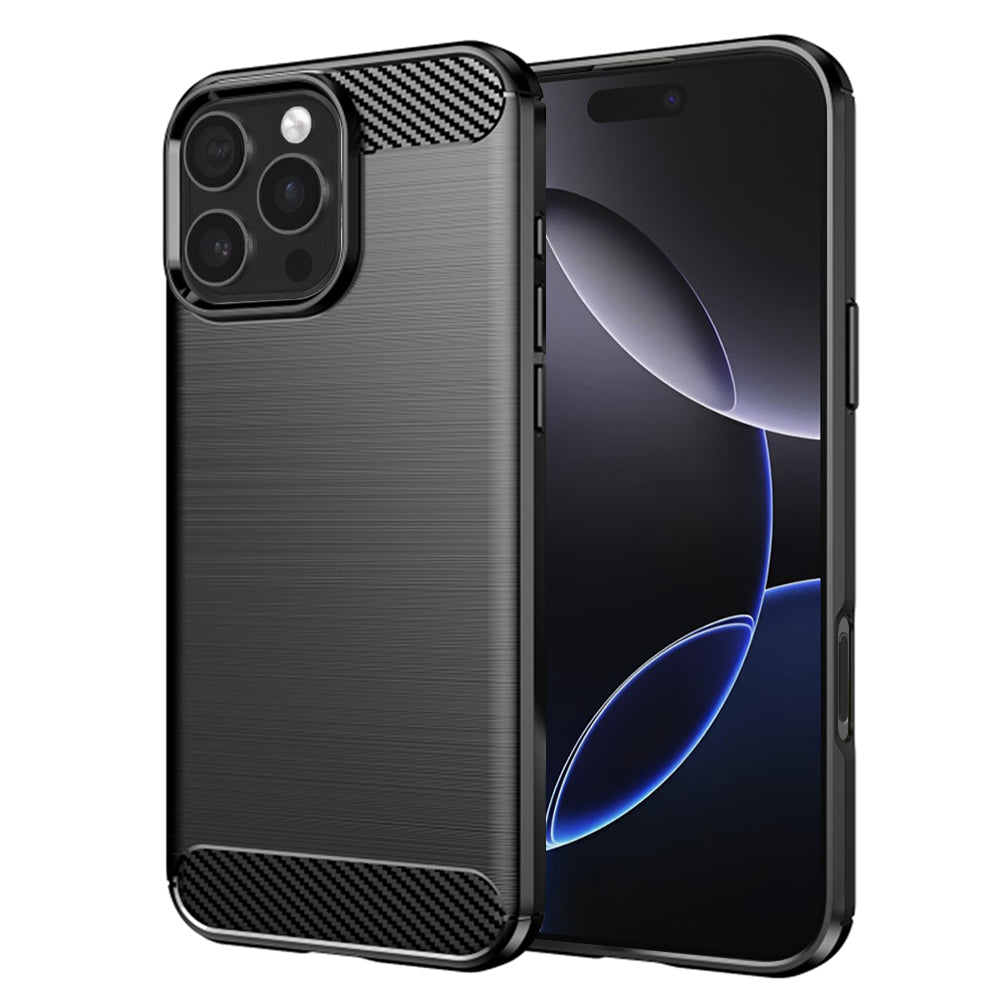 Coque pour Apple iPhone 16 Pro Max, Techsuit, Carbone, Noire
