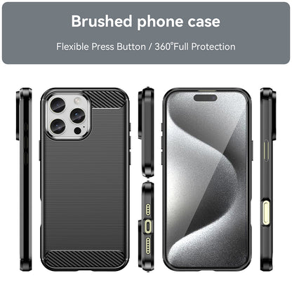 Coque pour Apple iPhone 16 Pro Max, Techsuit, Carbone, Noire