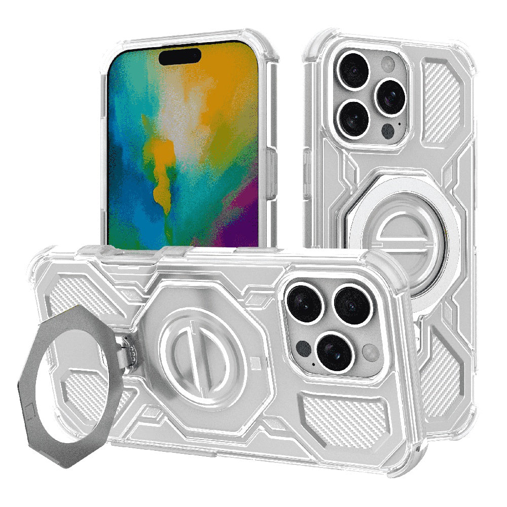 Case for Apple iPhone 16 Pro Max, Techsuit, Carbon Shield Pro, White