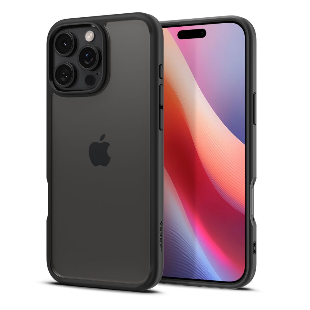 Étui pour Apple iPhone 16 Pro, Spigen, Ultra Hybrid, Noir Mat