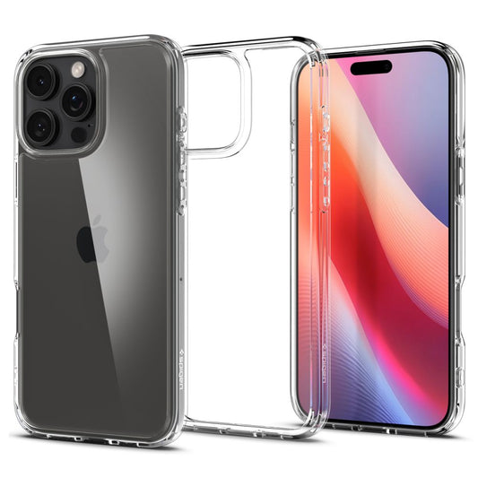 Étui pour Apple iPhone 16 Pro, Spigen, Ultra Hybrid, Transparent ACS08121