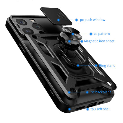 Coque pour Apple iPhone 16 Pro, Techsuit, CamShield, Bleue