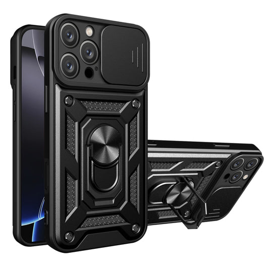 Coque pour Apple iPhone 16 Pro, Techsuit, CamShield, Noire