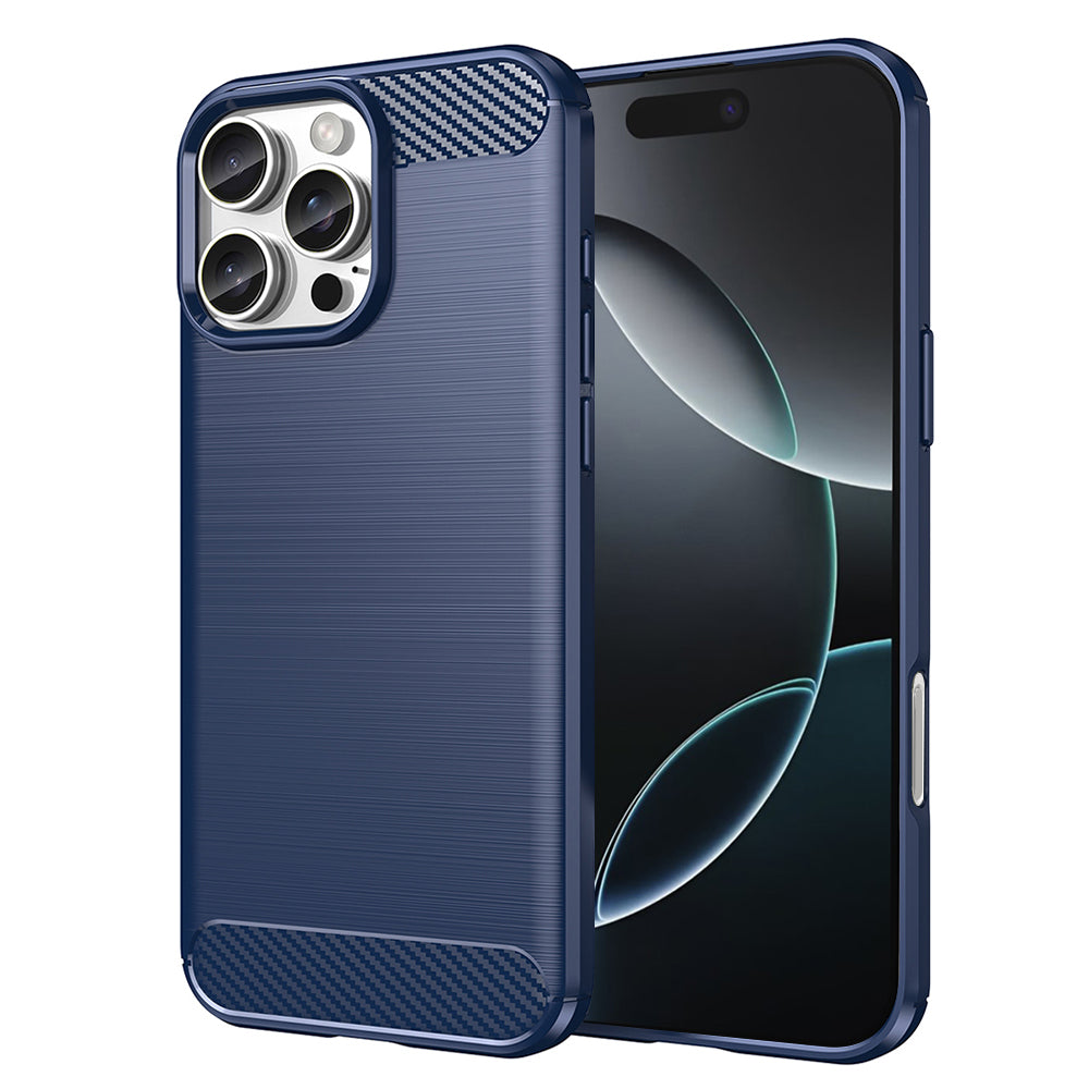Coque pour Apple iPhone 16 Pro, Techsuit, Carbone, Bleue