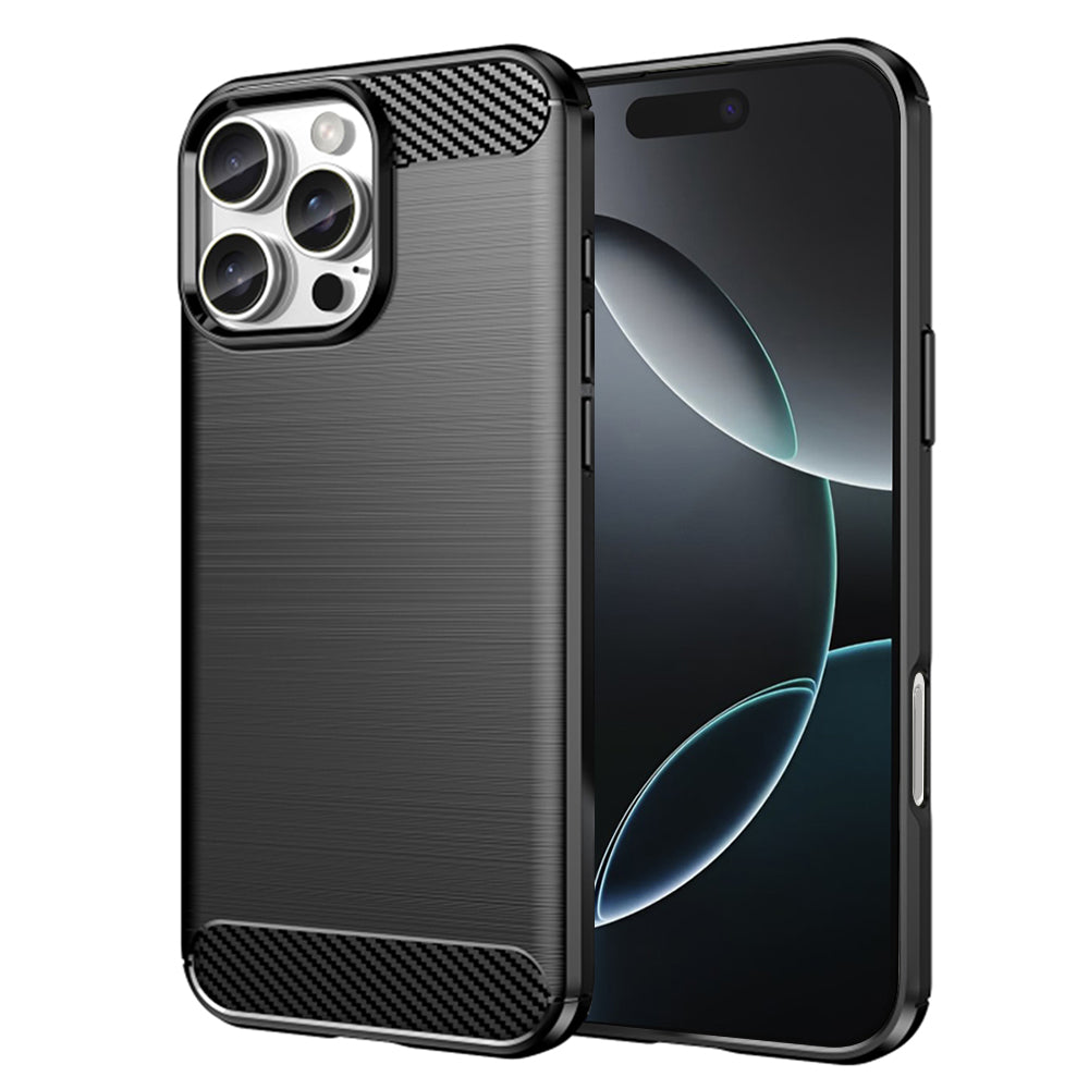 Coque pour Apple iPhone 16 Pro, Techsuit, Carbone, Noire