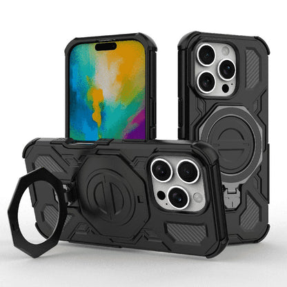 Coque pour Apple iPhone 16 Pro, Techsuit, Carbon Shield Pro, Noire