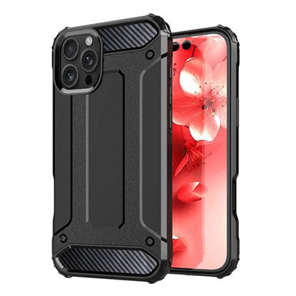 Coque pour Apple iPhone 16 Pro, Techsuit, Hybrid Armor, Noire