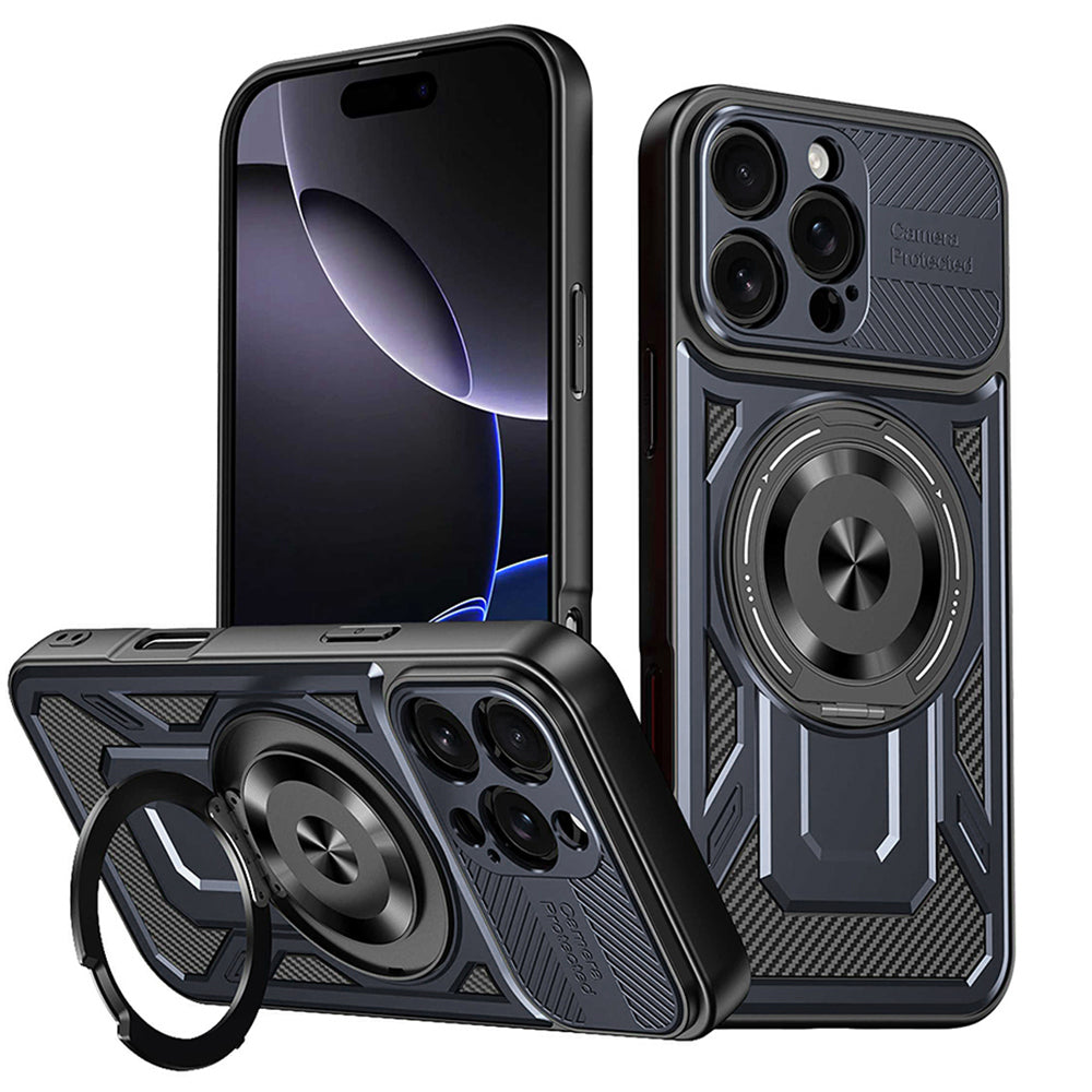 Coque pour Apple iPhone 16 Pro, Techsuit, RuggedCam, Bleue