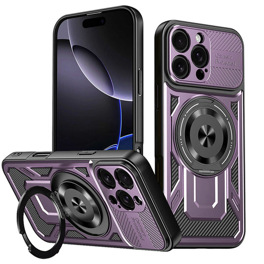 Case for Apple iPhone 16 Pro, Techsuit, RuggedCam, Purple