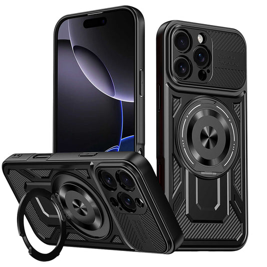 Case for Apple iPhone 16 Pro, Techsuit, RuggedCam, Black