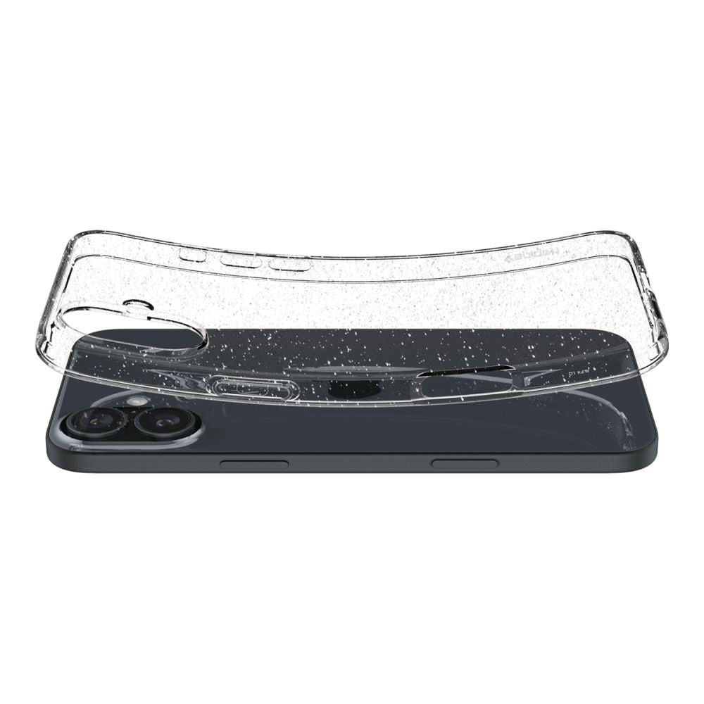 Coque pour Apple iPhone 16, Spigen, Liquid Crystal Glitter, Transparente ACS08192