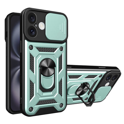Coque pour Apple iPhone 16, Techsuit, CamShield, Vert