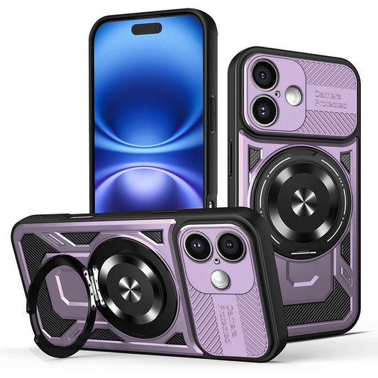 Case for Apple iPhone 16, Techsuit, RuggedCam, Purple