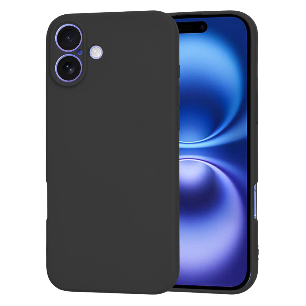 Coque pour Apple iPhone 16, Techsuit, SoftFlex, Noire